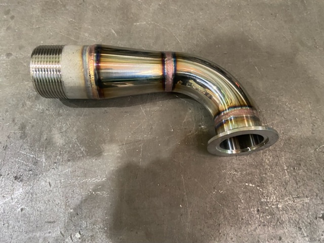 1.5Sヘルール×40A片ニップル付90°エルボ管-1