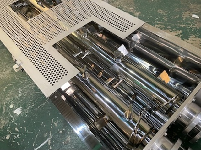 長尺 二軸式ピン羽根付きミキサー2